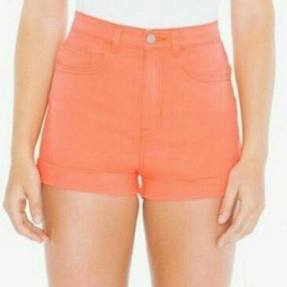 American Apparel High Waisted Cuff Shorts